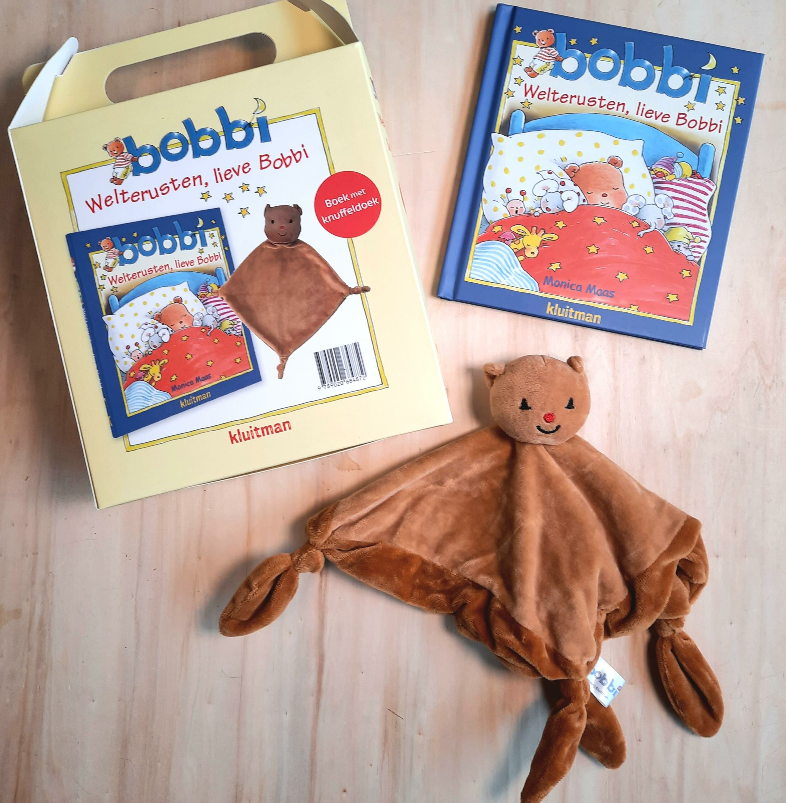 Confronteren jongen ideologie Box 'Welterusten lieve Bobbi' met knuffeldoek - Bobbi kinderboeken -  Vrolijke boeken voor peuters
